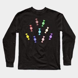 Rainbow Halloween Hard Candy Pattern Long Sleeve T-Shirt